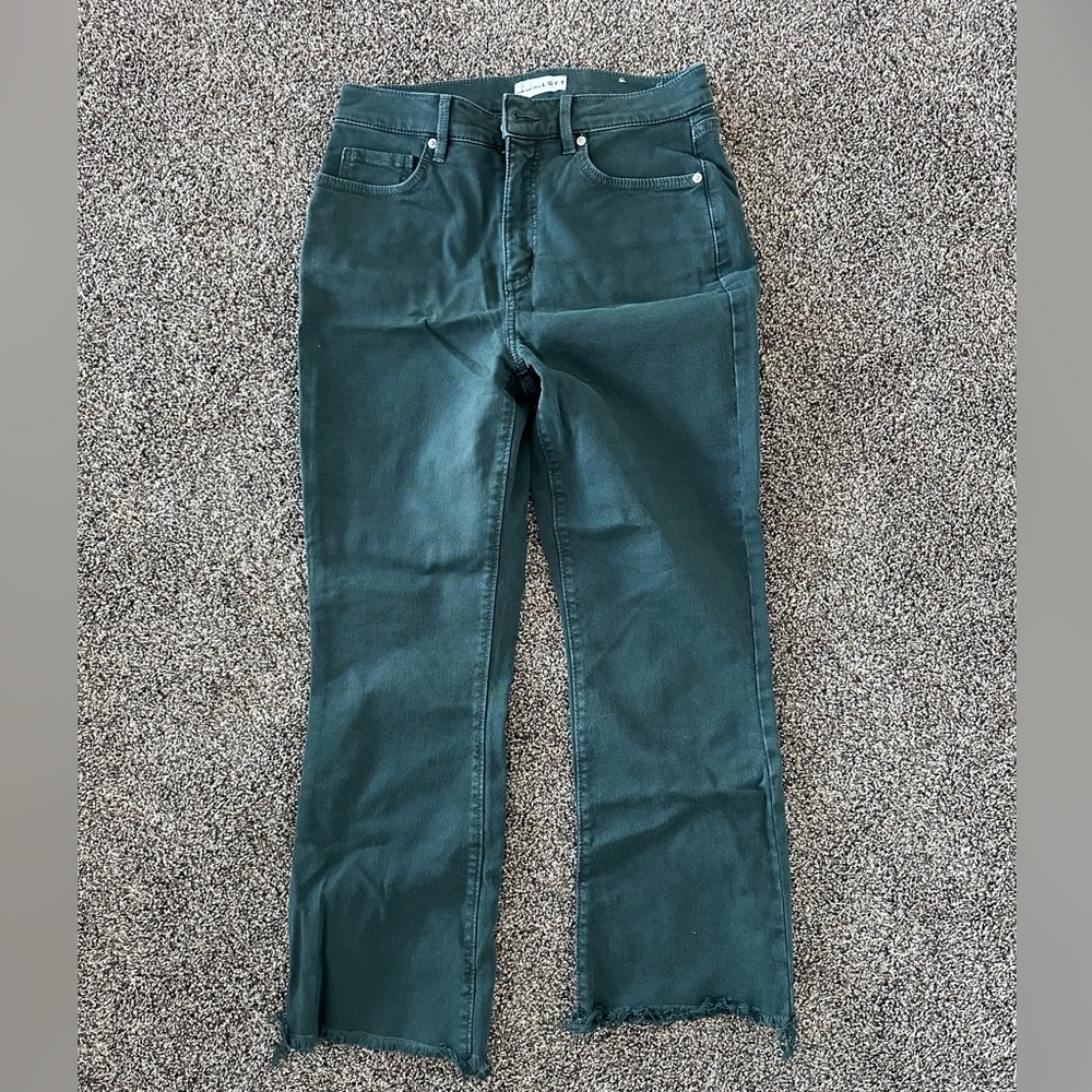 Loft blue jeans, slight flare, size 4/27